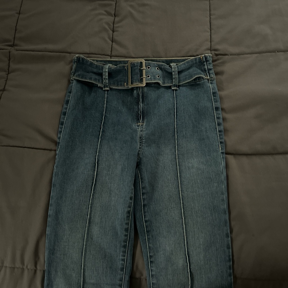 Sincerely Jules Dark Blue Flare Jeans
